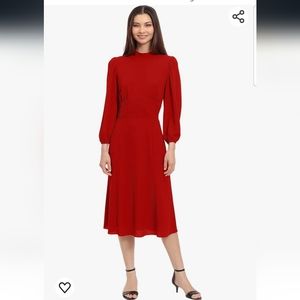 Maggy London Crepe Red Dress NWT Size 6